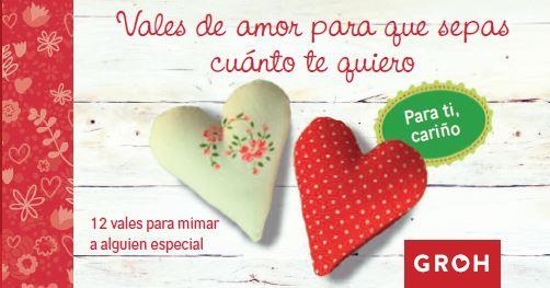 VALES DE AMOR PARA QUE SEPAS CUANTO TE QUIERO | 9788490680322 | GROH