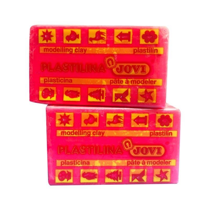 PLASTILINA ROSA FLUO 70 | 8412027007061 | JOVI