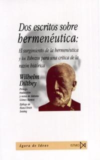 DOS ESCRITOS SOBRE HERMENEUTICA | 9788470903618 | DILTHEY, WILHELM