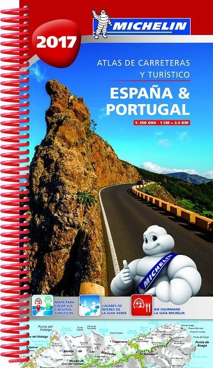 ATLAS DE CARRETERAS Y TURÍSTICO ESPAÑA & PORTUGAL 2017 | 9782067217690 | VVAA