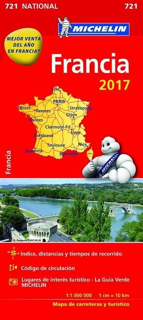 MAPA NATIONAL FRANCIA | 9782067218659 | VARIOS AUTORES