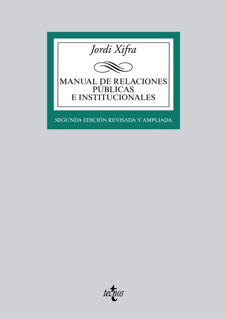 MANUAL DE RELACIONES PUBLICAS E INSTITUCIONALES | 9788430962471 | JORDI XIFRA