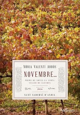 NOVEMBRE | 9788494654176 | NURIA VALENTI ARBOS