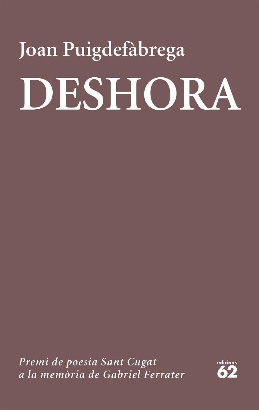 DESHORA | 9788429776089 | JOAN PUIGDEFABREGA