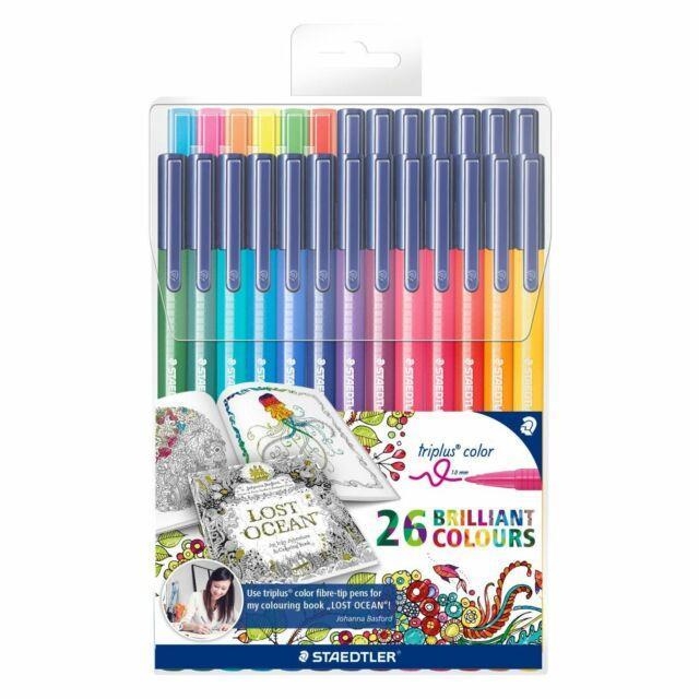 26 RETOLADORS TRIPLUS COLOR CAIXA PLASTIC | 4007817018736 | STAEDTLER