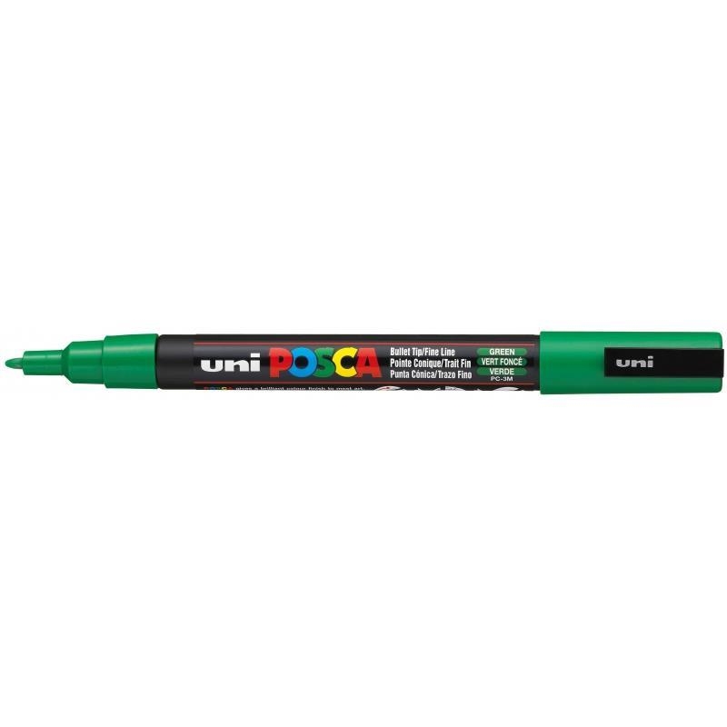 POSCA PC-3M GREEN BULLET SHAPED | 4902778915806 | UNI POSCA