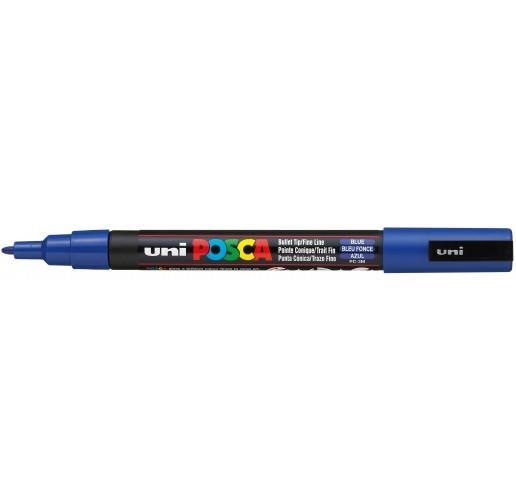 POSCA PC-3M BLUE BULLET SHAPED | 4902778915783 | UNI POSCA