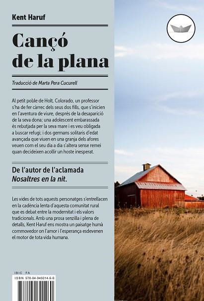 CANÇO DE LA PLANA | 9788494601484 | KENT HARUF