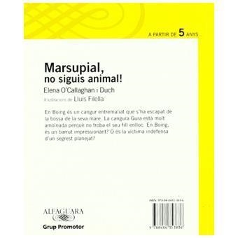 MARSUPIAL NO SIGUIS ANIMAL | 9788479180294 | ELENA O'CALLAGHAN DUCH