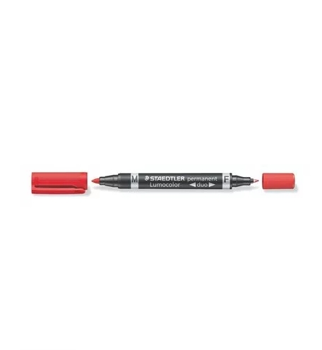 RETOLADOR PERMANENT DUES  PUNTES VERMELL | 4007817348000 | STAEDTLER