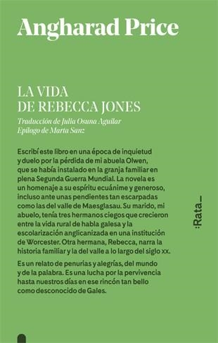 LA VIDA DE REBECCA JONES | 9788416738441 | ANGHARAD PRICE