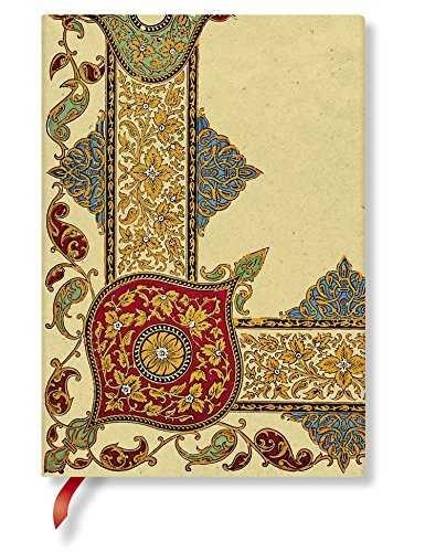 LYON FLORALS VISIONS OF PAISLEY IVORY KRAFT MIDI LINED | 9781439744673 | PAPERBLANKS