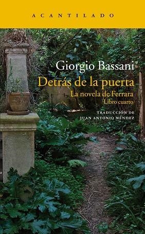 DETRAS DE LA PUERTA | 9788417346386 | GIORGIO BASSANI