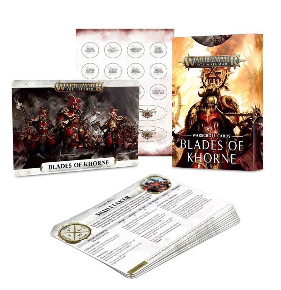 WARSCROLL CARDS: BLADES OF KHORNE (ESP) | 5011921114177 | GAMES WORKSHOP