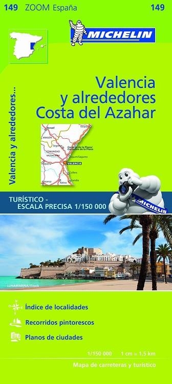 MAPA ZOOM VALENCIA Y ALREDEDORES COSTA DEL AZAHAR | 9782067218253 | VARIOS AUTORES