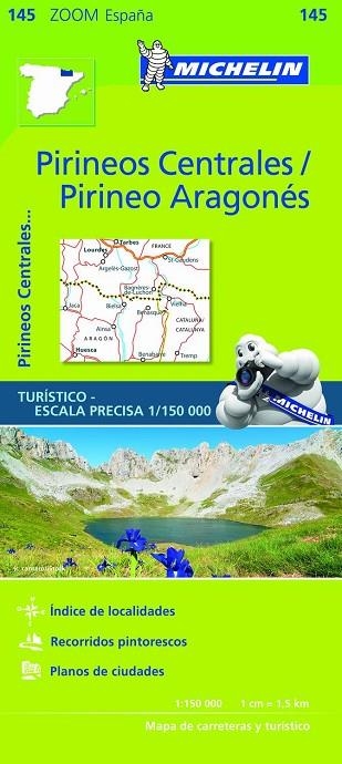 MAPA ZOOM PIRINEOS CENTRALES  PIRINEO ARAGONES | 9782067218123 | MICHELIN