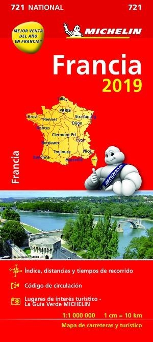 MAPA NATIONAL FRANCIA | 9782067236530 | VARIOS AUTORES