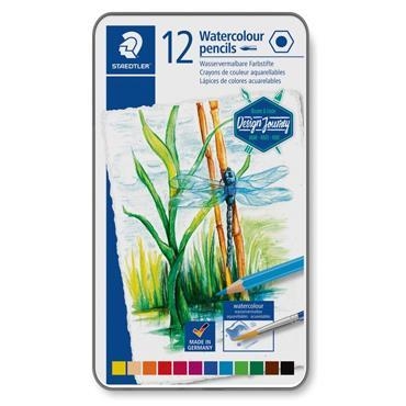 12 LLAPIS COLOR AQUAREL·LABLES CAIXA METAL·LICA | 4007817055595 | STAEDTLER