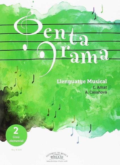 PENTAGRAMA LLENGUATGE MUSICAL 2 GRAU ELEMENTAL | 9788415381983 | C. AMAT & A. CASANOVA