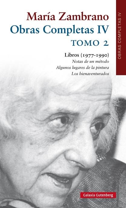 Obras completas IV, tomo 2 | 9788417355265 | María Zambrano