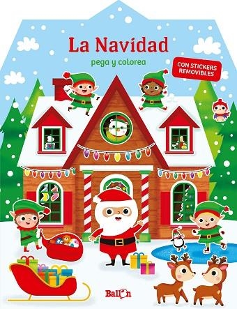 LA NAVIDAD  PEGA Y COLOREA | 9789403214856 | VVAA