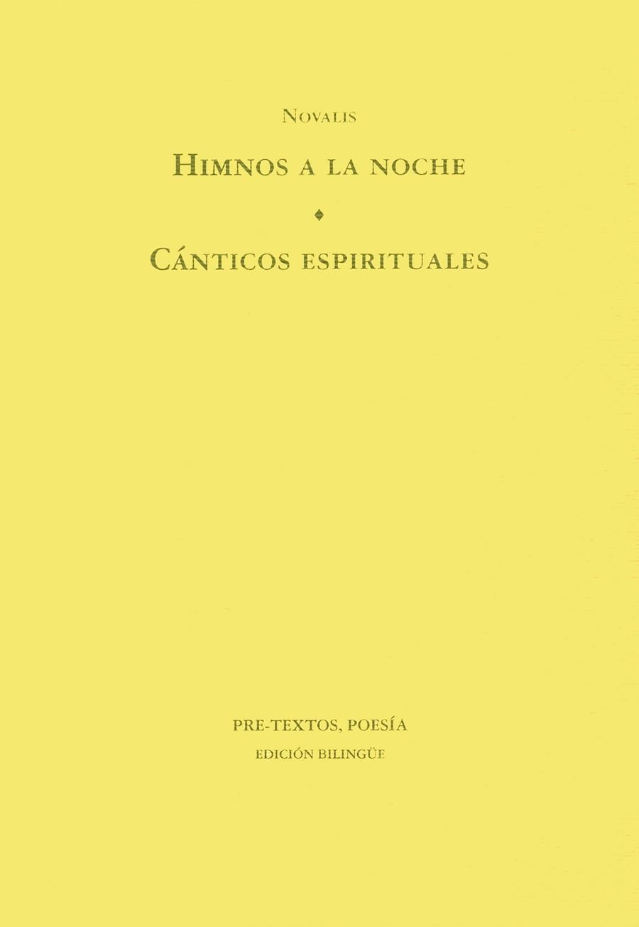 HIMNOS A LA NOCHE CANTICOS ESPIRITUALES | 9788481910278 | NOVALIS (KLEIST, HEINRICH VON)