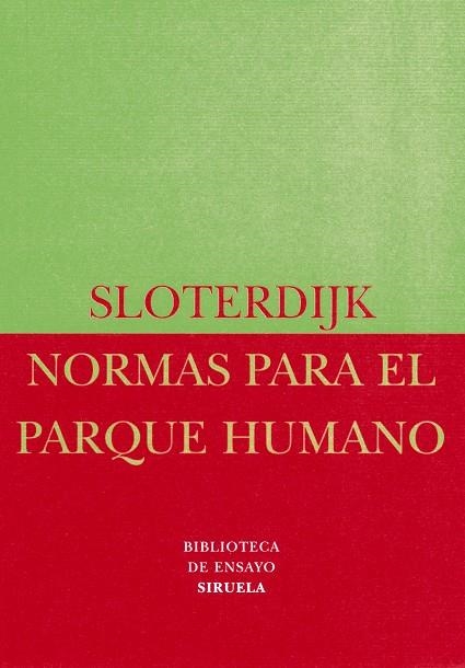 NORMAS PARA EL PARQUE HUMANO BE-11 | 9788478445356 | SLOTERDIJK, PETER