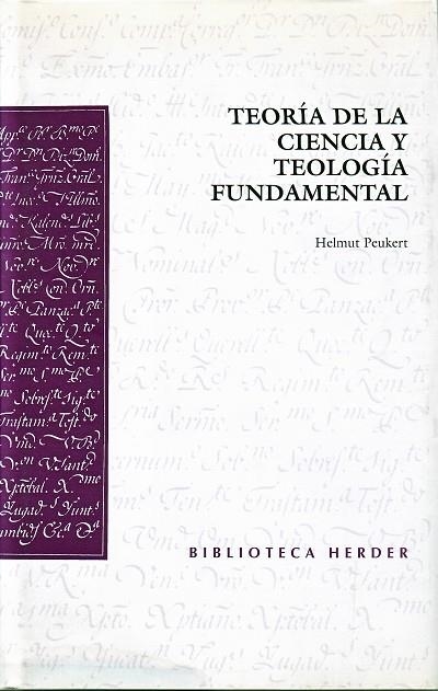 TEORIA DE LA CIENCIA Y TEOLOGIA FUNDAMENTAL (TELA) | 9788425420689 | PEUKERT, HELMUT