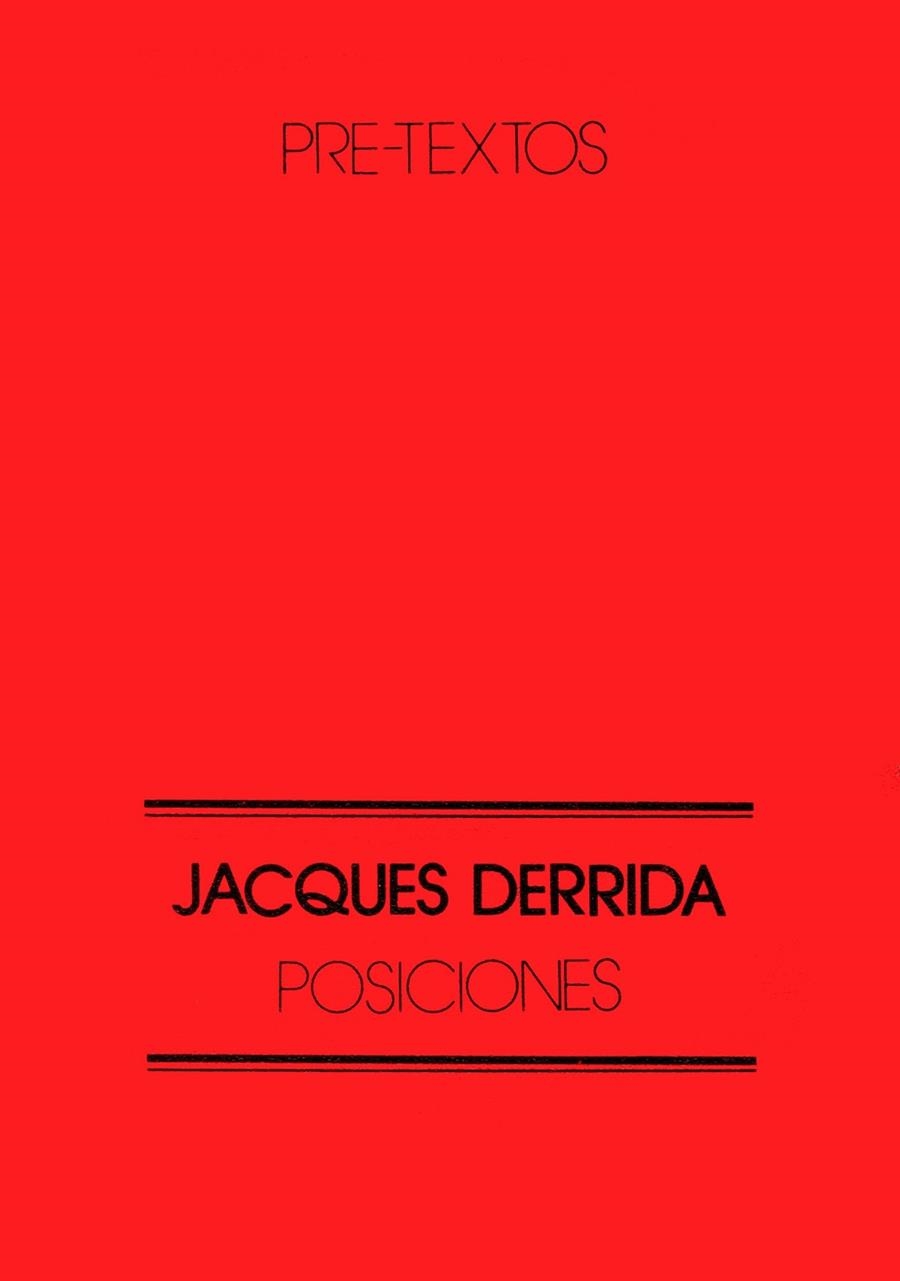 POSICIONES | 9788485081011 | DERRIDA, JACQUES