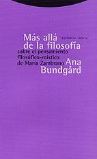 MAS ALLA DE LA FILOSOFIA | 9788481644289 | BUNDGARD, ANA