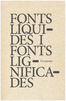 FONTS LIQUIDES FONTS LIGNIFICADES | 9788412078145 | PEREJAUME