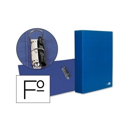 CARPETA FOLI DE 2 ANELLES 40MM CARTRO FORRAT PAPER COAT BLAU | 8423473253087 | LIDERPAPEL