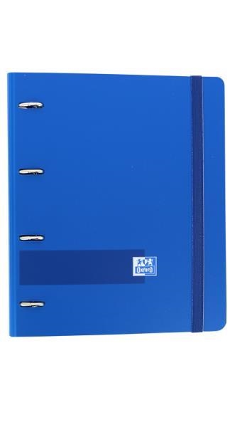 CARPETA 4 ANELLES EUROPEANBINDER POLYFOAM 4 ANELLES 35MM DIN A4 TAPA EXTRADURA AMB GOMA BLAU | 8427291023266 | OXFORD