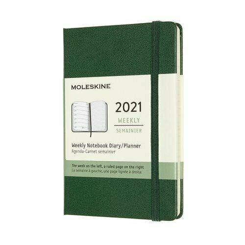 2021 WEEKLY NOTEBOOK DIARY/PLANNER POCKET VERDA | 8053853606815 | MOLESKINE