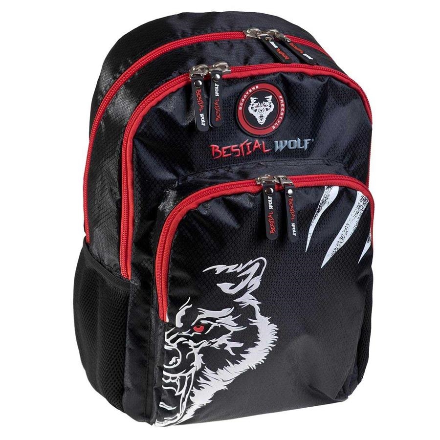 MOTXILLA ESCOLAR DOBLE BESTIAL WOLF | 8422829640694 | BUSQUETS