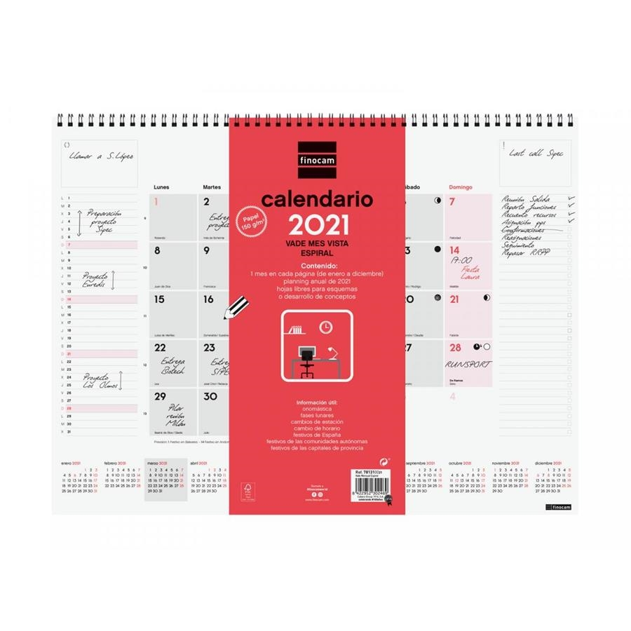 CALENDARI 2021 VADE MES VISTA ESPIRAL | 8422952302476 | 433