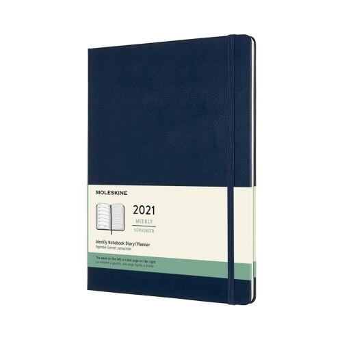 AGENDA 2021 SV HORITZONTAL DIN A5 PLUS BLAVA TAPA DURA | 8053853606495 | MOLESKINE