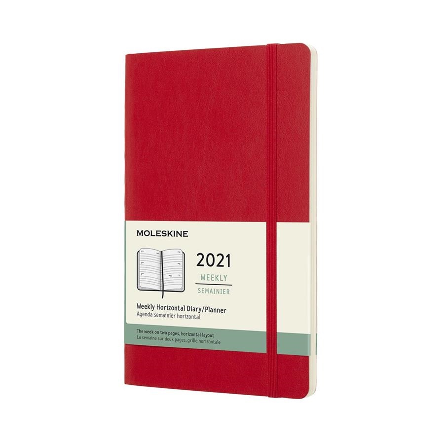 AGENDA 2021 SV HORITZONTAL DIN A5 TAPA TOVA VERMELL | 8053853606716 | MOLESKINE