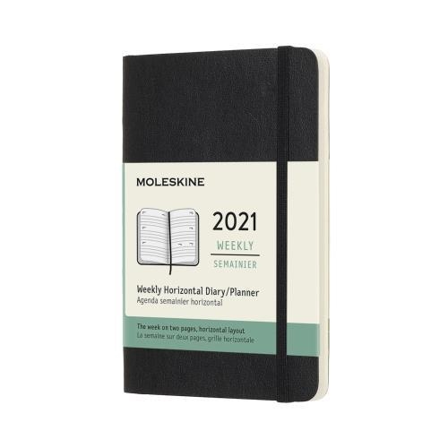 AGENDA 2021 SV HORITZONTAL DIN A6 TAPA TOVA NEGRA | 8053853606686 | MOLESKINE