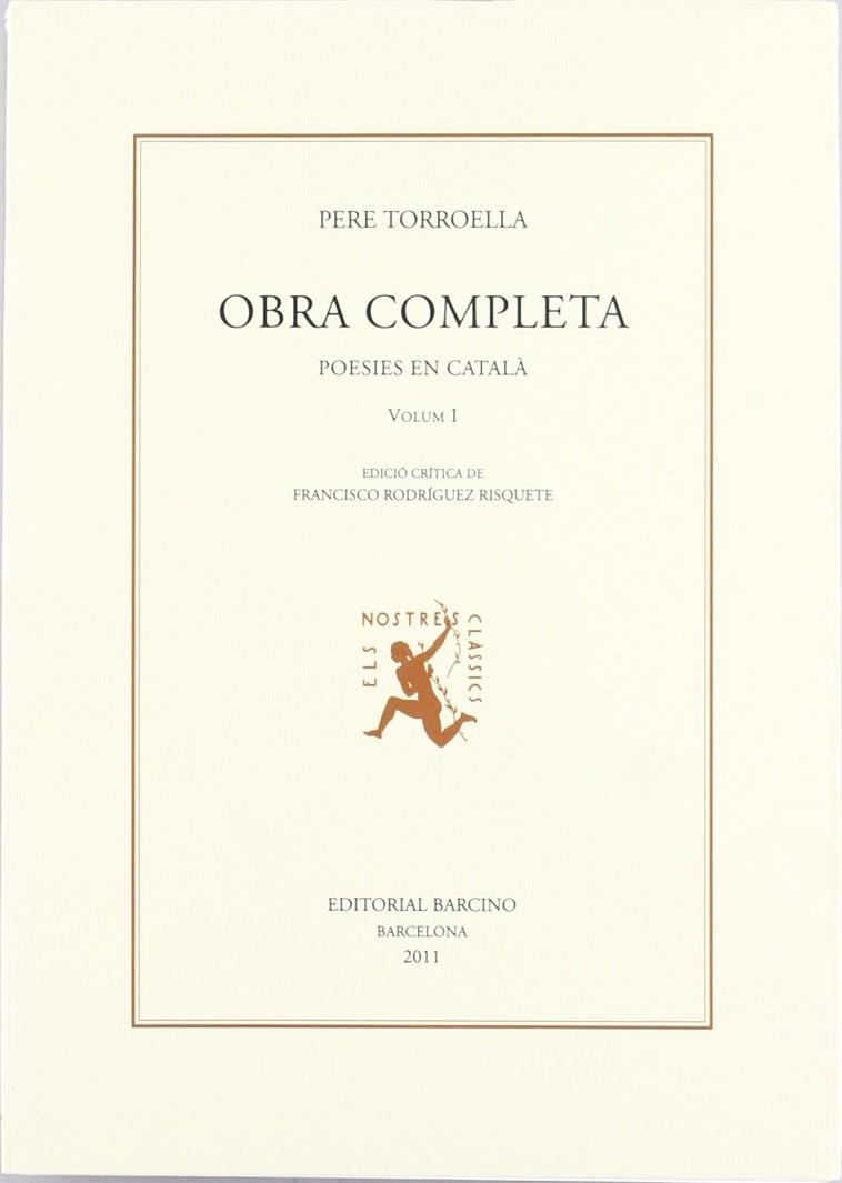 OBRA COMPLETA 01 | 9788472267633 | PERE TORROELLA