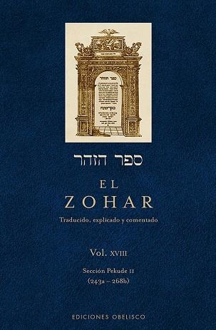 EL ZOHAR 18 | 9788415968368 | RABI SHIMON BAR IOJAI