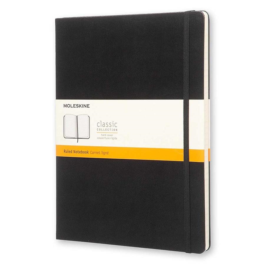 LLIBRETA TAPA DURA 19X25CM 192F RATLLADA NEGRE | 9788867323067 | MOLESKINE