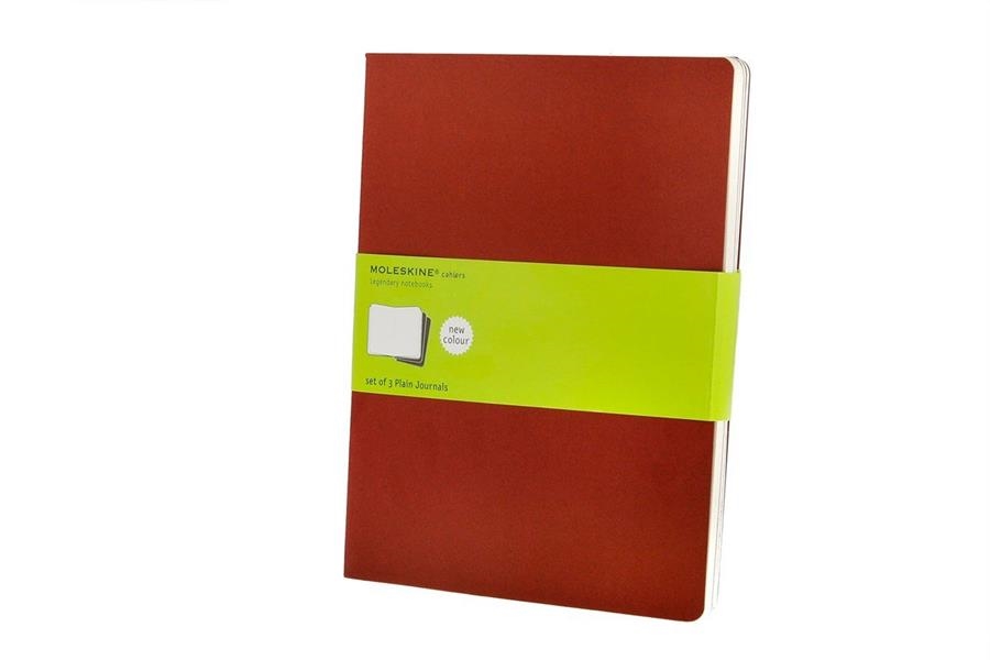 PACK 3 LLIBRETES 19X25CM 120F EN BLANC VERMELL | 9788862931090 | MOLESKINE