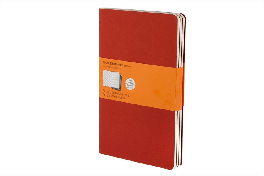 PACK 3 LLIBRETES 13X21CM 80F AMB RATLLES VERMELL | 9788862931014 | MOLESKINE