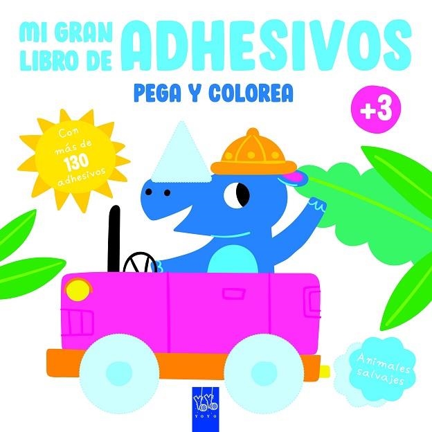 MI GRAN LIBRO DE ADHESIVOS Animales salvajes | 9788408234623 | YOYO