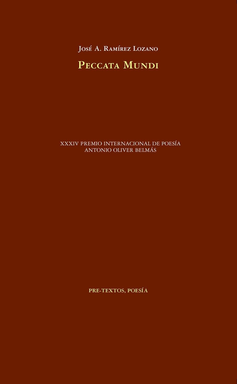 Peccata mundi | 9788418178641 | José A. Ramírez Lozano