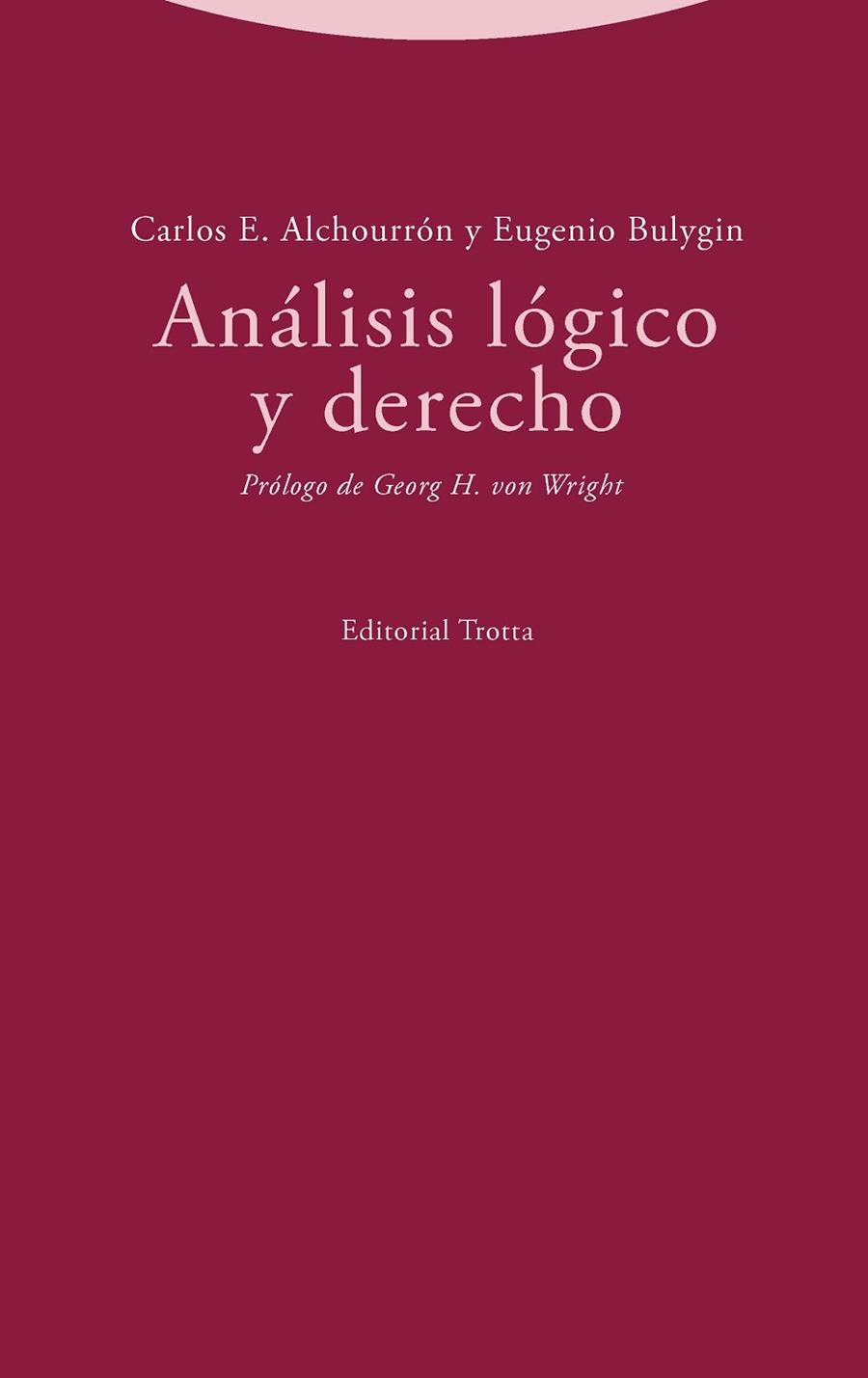 Análisis lógico y derecho | 9788413640013 | ALCHOURRON & BULYGIN