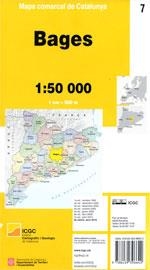 MAPA COMARCAL DE CATALUNYA 7 BAGES 1:50.000 | 9788439396642 | ICGC