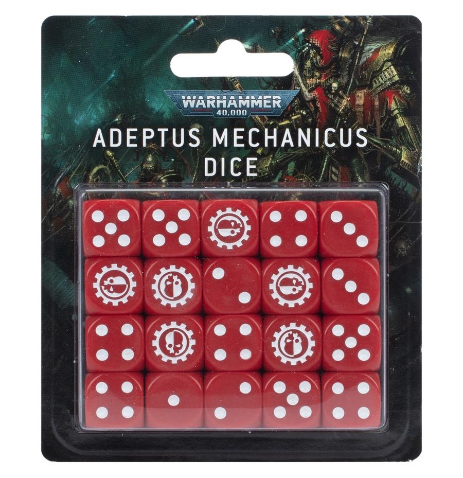 WARHAMMER 40000: ADEPTUS MECHANICUS DICE | 5011921057610 | GAMES WORKSHOP