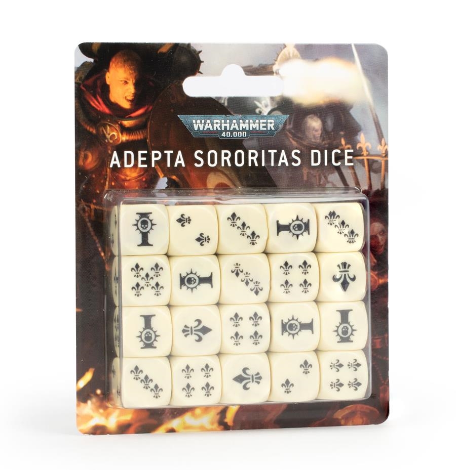 WARHAMMER 40000: ADEPTA SORORITAS DICE | 5011921143962 | GAMES WORKSHOP